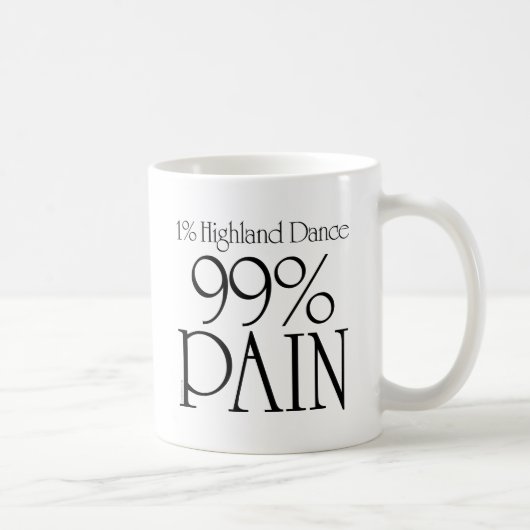 99%の苦痛、1%の高地のダンス2 コーヒーマグカップ (右)