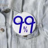 99%の青 缶バッジ (インサイチュ)
