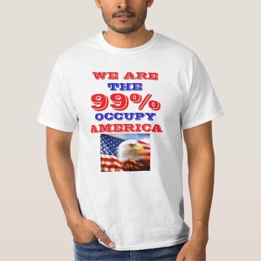 99%アメリカのTシャツを占めます Tシャツ (正面)