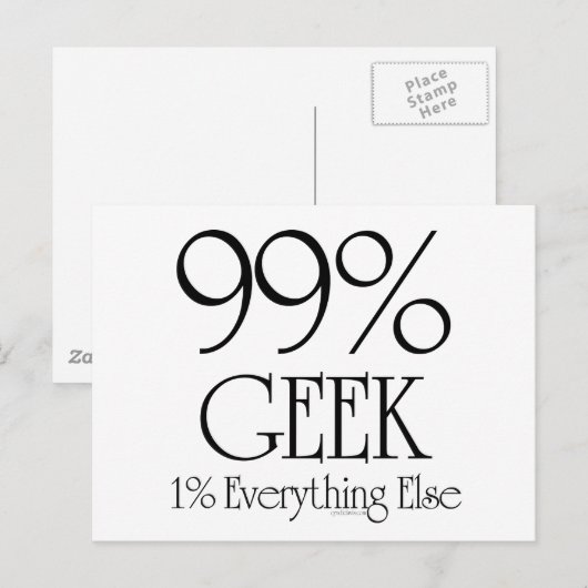 99%ギーク ポストカード (正面/裏面)