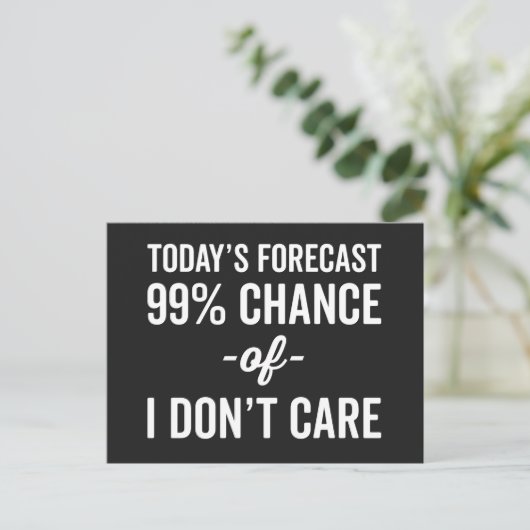 99%チャンス気におもしろい引用文 ポストカード (スタンド正面)