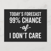 99%チャンス気におもしろい引用文 ポストカード (正面)