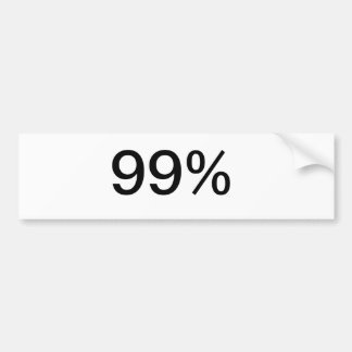99% バンパーステッカー