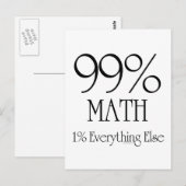 99%数学 ポストカード (正面/裏面)