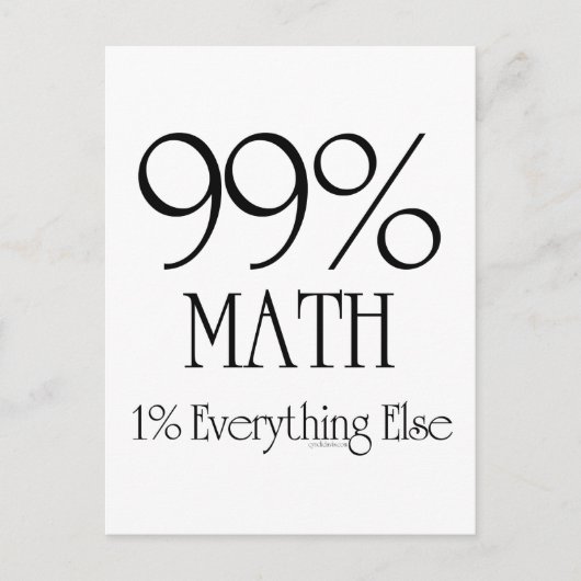 99%数学 ポストカード (正面)