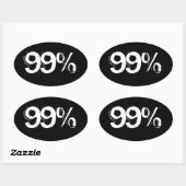 99% 楕円形シール (シート)