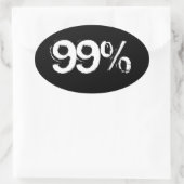 99% 楕円形シール (バッグ)
