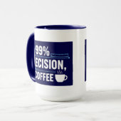 99%正確で1%コーヒー おもしろ品質エンジニア マグカップ (正面左)