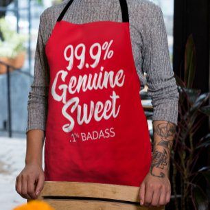 99.9%本物の甘さ。1%バダスエプロン エプロン