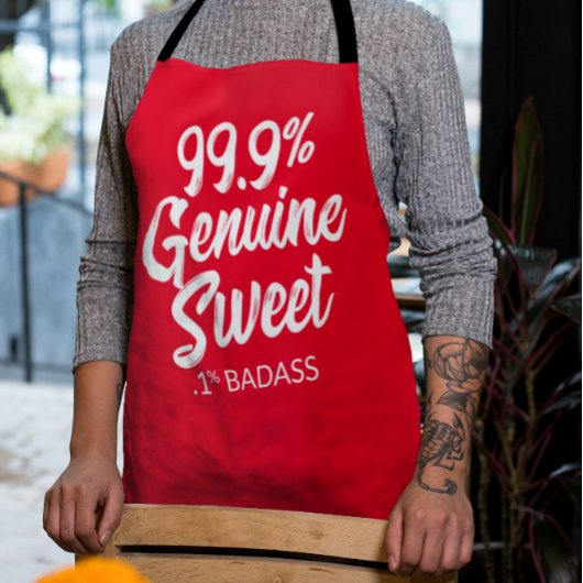 99.9%本物の甘さ。1%バダスエプロン エプロン