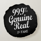 99.9%本物実在の。1%偽 ラウンドクッション (裏面)