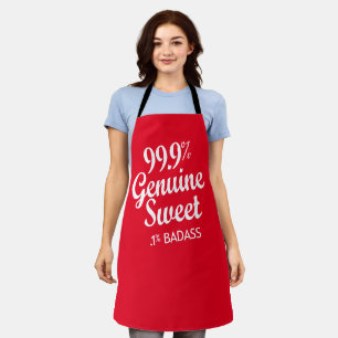 99.9% Genuine Sweet.1% Badass (2) エプロン