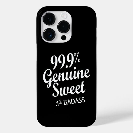 99.9% Genuine Sweet.1% Badass (2) Case-Mate iPhoneケース (裏面)
