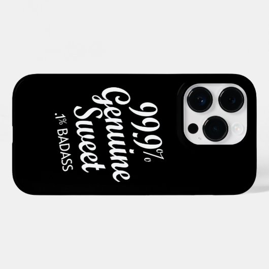 99.9% Genuine Sweet.1% Badass (2) Case-Mate iPhoneケース (裏面 (横))