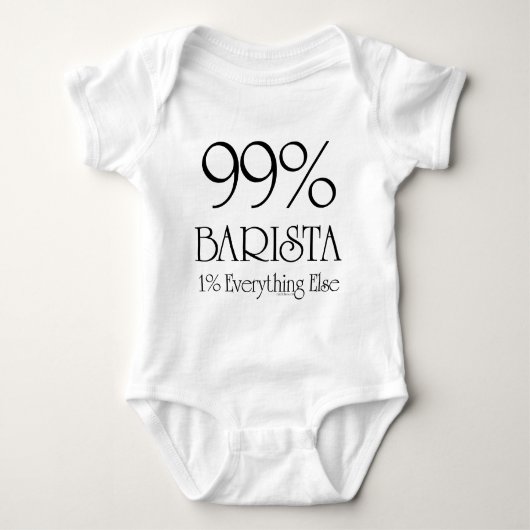 99% Barista ベビーボディスーツ (正面)