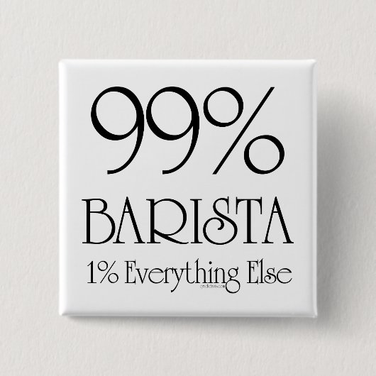 99% Barista 缶バッジ (正面)