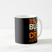 99 little bugs in code funny programmer saying 99  コーヒーマグカップ (正面右)