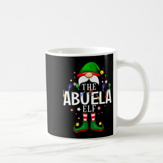 99 Matching Christmas Elf Family Pjs - Abuela Elf  コーヒーマグカップ (右)