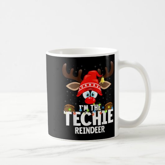 99 Matching Christmas Reindeer - I'm The Techie - コーヒーマグカップ (右)