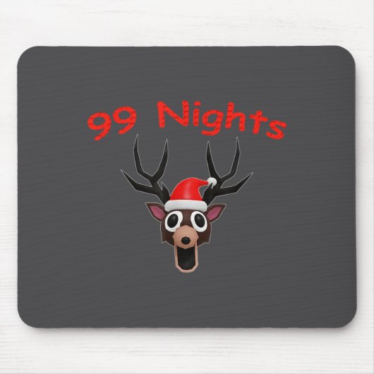 99 Nights Christmas Deer Gamer Fan Merch  マウスパッド (正面)