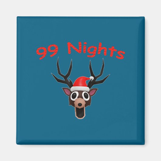 99 Nights Christmas Deer Gamer Fan Merch マグネット (正面)