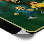 99 Nights Halloween Gamer Deer In The Forest Funny ポスター (角)