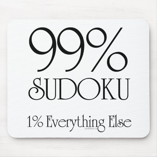 99% Sudoku マウスパッド (正面)