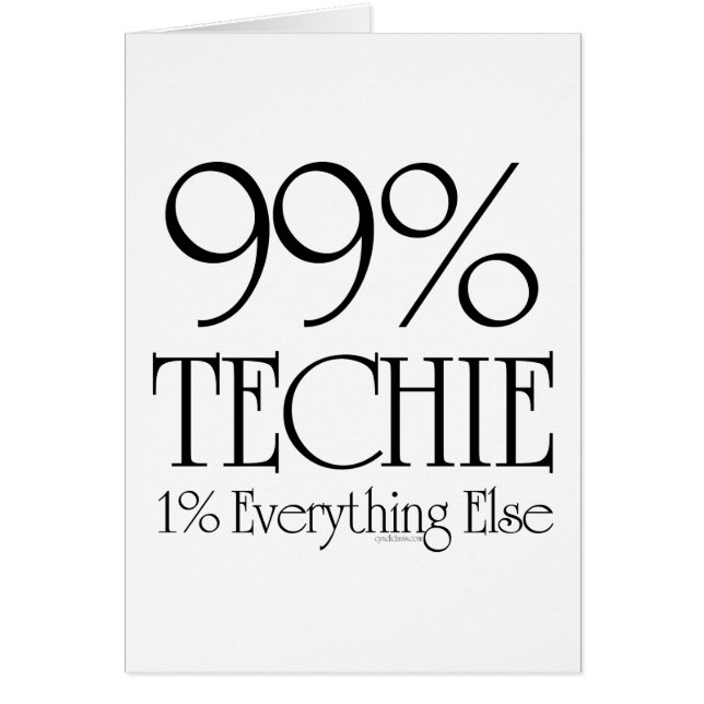 99% Techie (正面)
