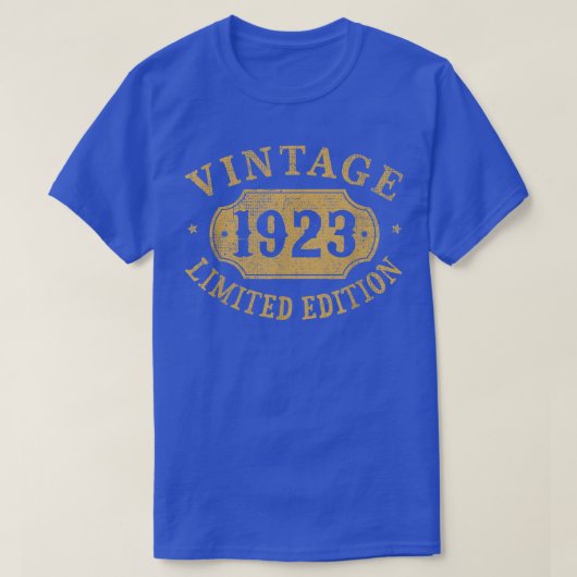 99 years old 99th Birthday Anniversary Best Limite Tシャツ (デザイン正面)