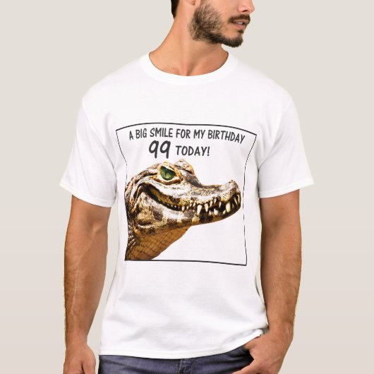99th誕生日アリゲータースマイル tシャツ (正面)