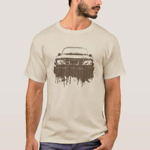 99turboグリフィンのギアのパロディの署名のプリント-茶色 tシャツ