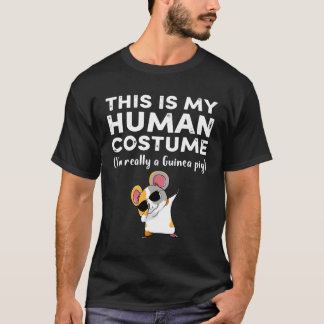 9 これは私の人間のコスチュームです モルモットです ハロウィン Tシャツ