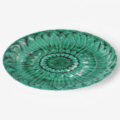 9"のdéjeunersのsurのl'herbeに緑のプレート役立って下さい ペーパープレート (アングル)