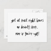 9 もしYour醜い ポストカード (正面/裏面)