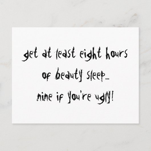 9 もしYour醜い ポストカード (正面)