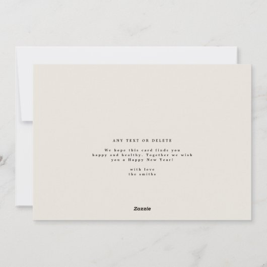 9 エレガントフォトコラージュモダンJOYフレーム シーズンカード (裏面)