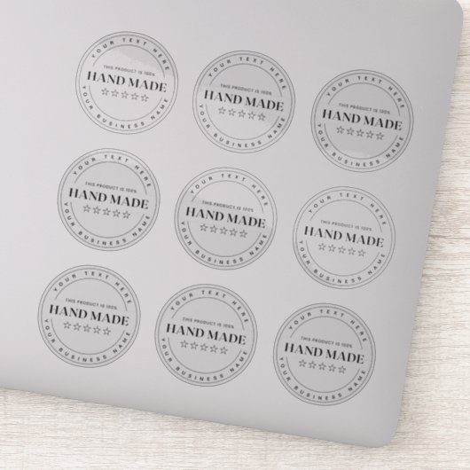 9 オーダーメイド 小型ビジネス 手作り 透明 シール (詳細)