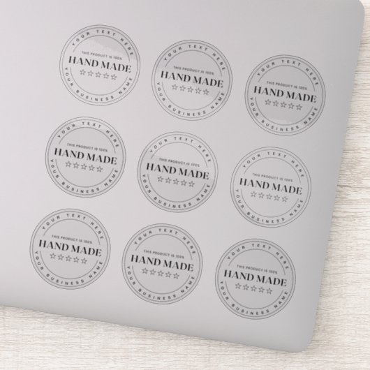 9 オーダーメイド 小規模ビジネス 手作り 透明 シール (詳細)