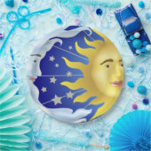 9"カスタムな紙皿か日曜日、月および星 ペーパープレート (パーティー)