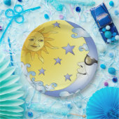 9"カスタムな紙皿か日曜日、月および星 ペーパープレート (パーティー)