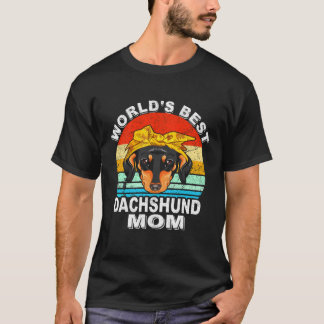 9 ダックスフンドのパパ ヴィンテージ 596 Tシャツ