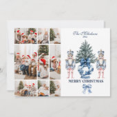 9 フォト ブルー シノワズリー ナッツクラッカー クリスマス (正面)