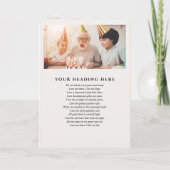 9-モダンPhoto In Loving Memory折り畳み葬儀 プログラム (裏面)