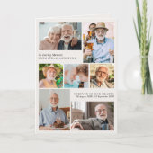 9-モダンPhoto In Loving Memory折り畳み葬儀 プログラム (正面)