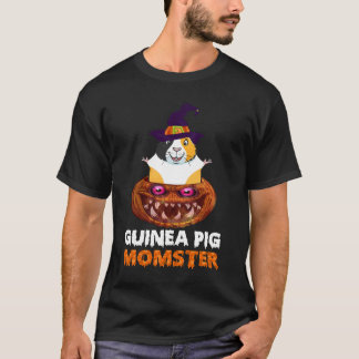 9 モルモットママスター パンプキンモンスター 面白いハロウィン Tシャツ