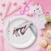 9"ラウンド紙プレートゾンビ血ドリップヴァンパイア得 ペーパープレート (パーティー)