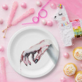 9"ラウンド紙プレートゾンビ血ドリップヴァンパイア得 ペーパープレート (パーティー)