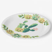 9"ラウンド紙プレートボヘミアンサクツスカルメンツデ ペーパープレート (アングル)