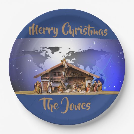 9"出生の紙皿 ペーパープレート (正面)