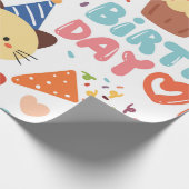 9 – 少年の誕生日ラッピング紙パターン ラッピングペーパー (角)